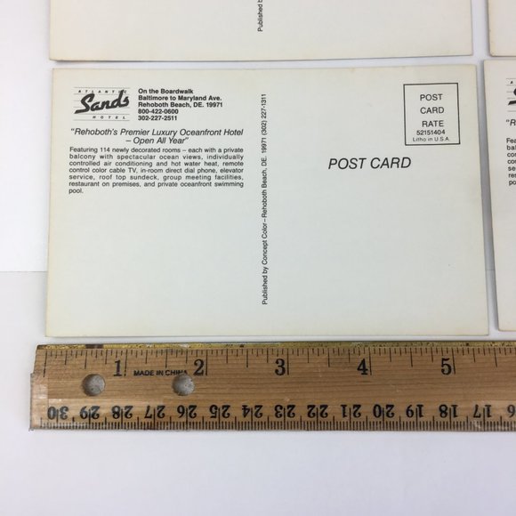 Vtg lot of 15 Rehoboth Beach Delaware Atlantic Sands‎ Hotel Oceanfront Postcards - Picture 5 of 5